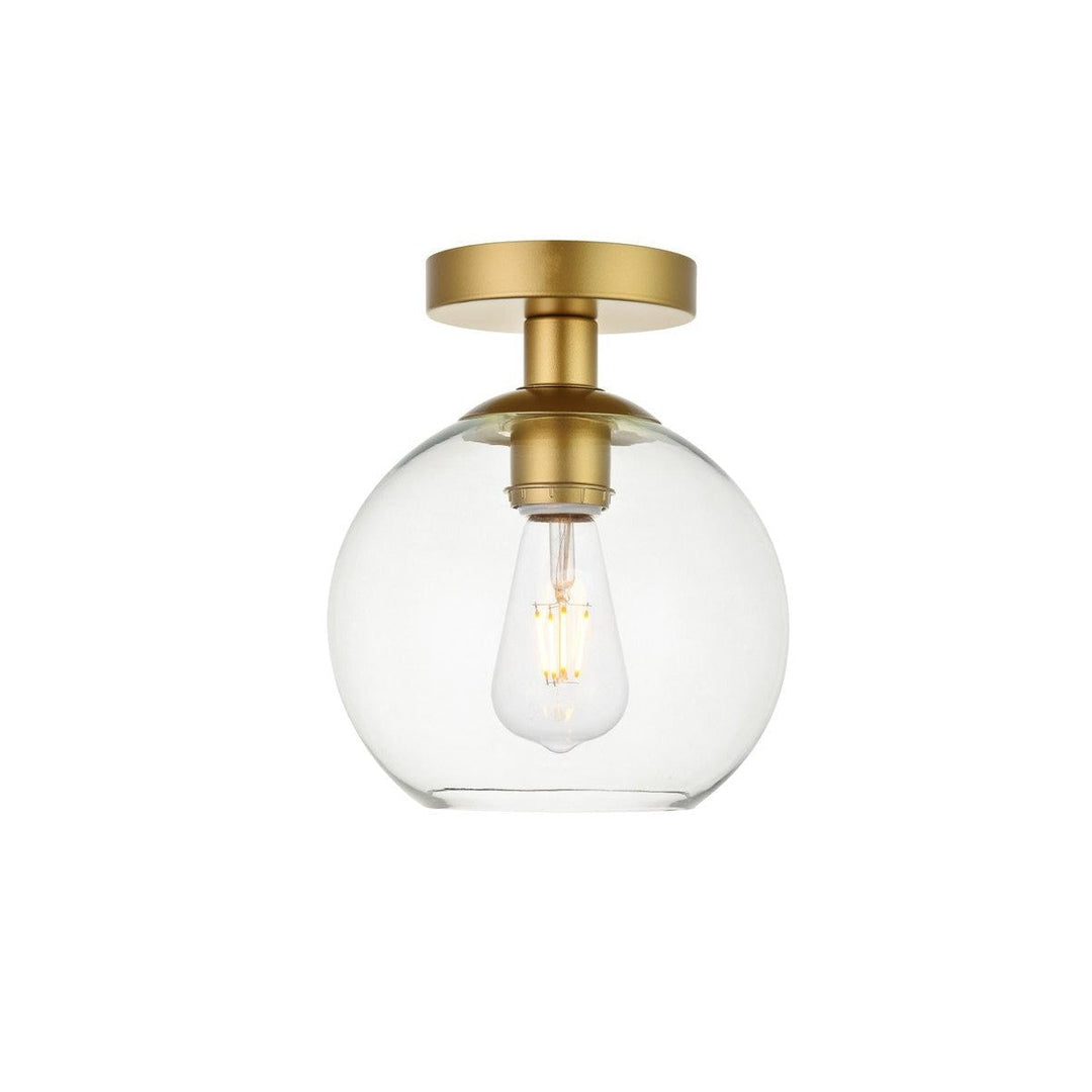 Elegant BAXTER LD2204BR Ceiling Light - Brass And Clear