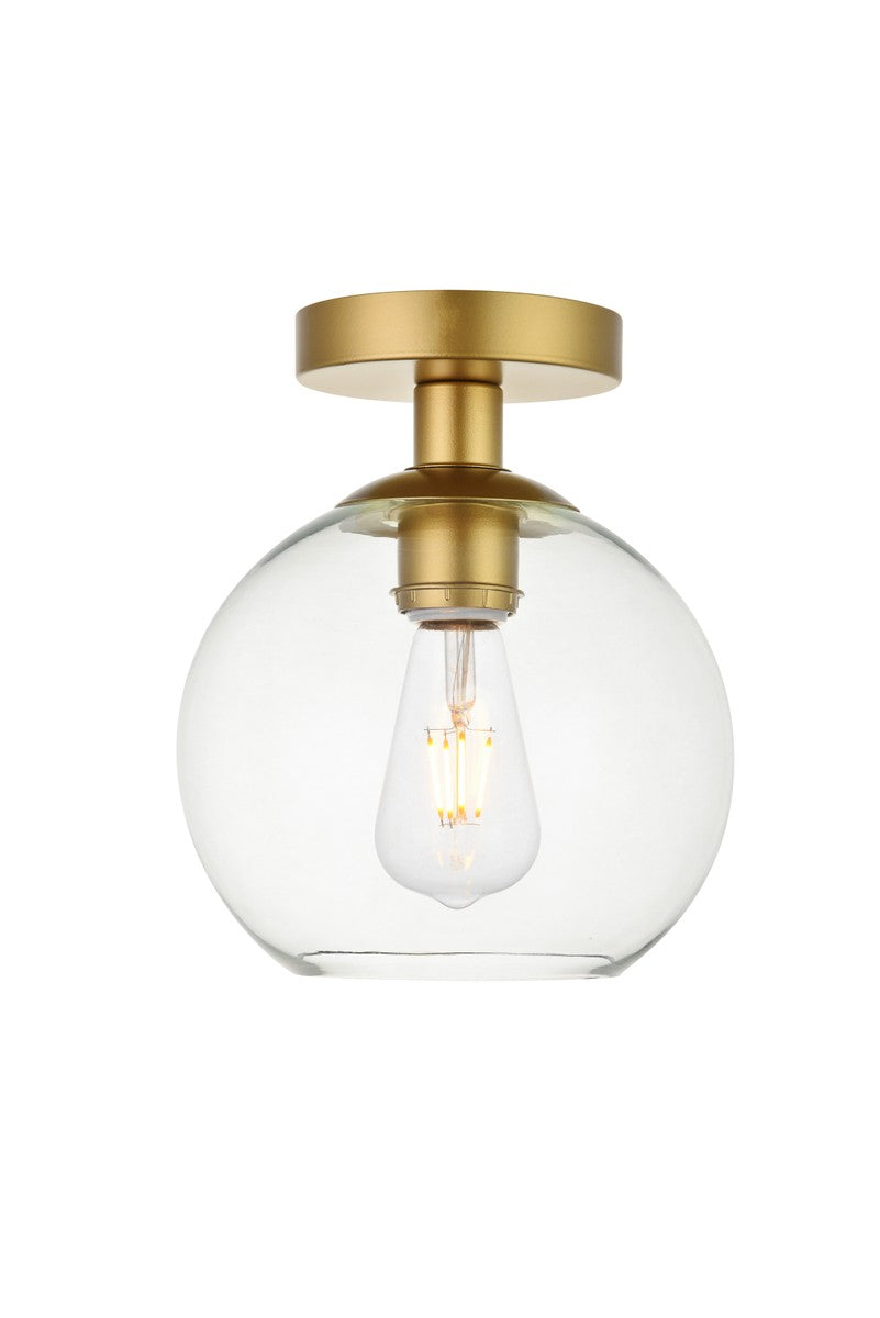 Elegant BAXTER LD2204BR Ceiling Light - Brass And Clear