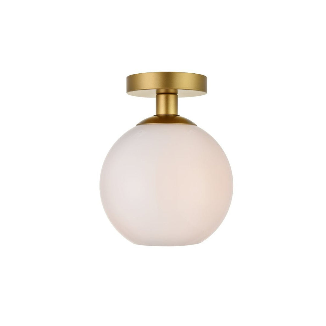 Elegant BAXTER LD2205BR Ceiling Light - Brass And Frosted White