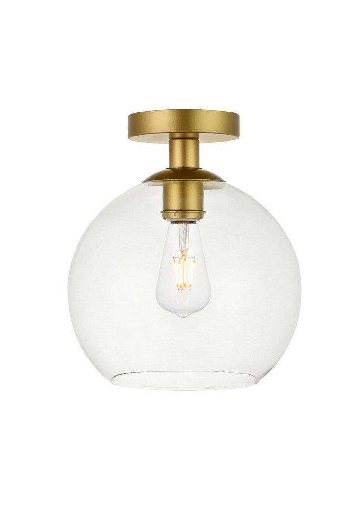 Elegant BAXTER LD2210BR Ceiling Light - Brass And Clear