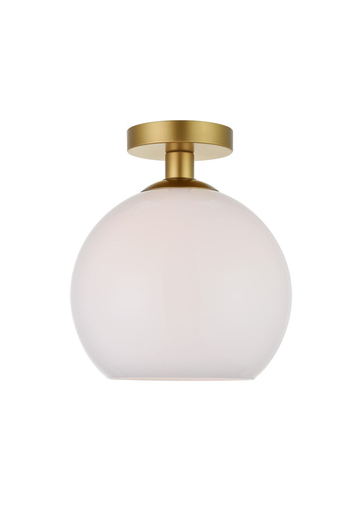 Elegant BAXTER LD2211BR Ceiling Light - Brass And Frosted White