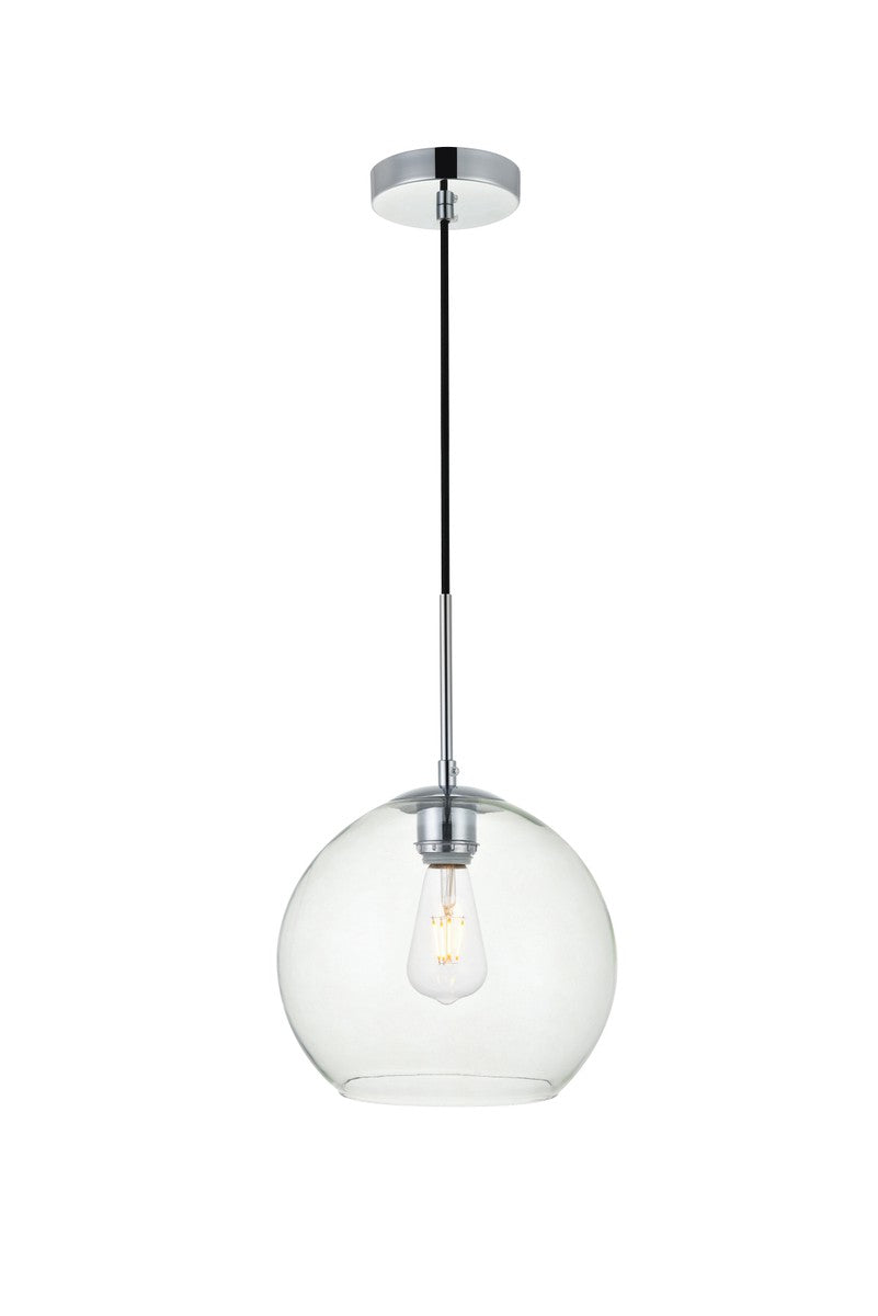 Elegant BAXTER LD2212C Pendant Light - Chrome And Clear