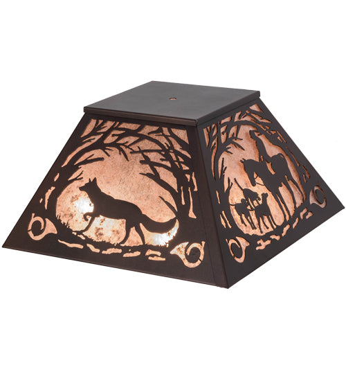 Meyda Tiffany Lighting 109865 Fox Hunt Shade Lamp Shade Bronze / Dark