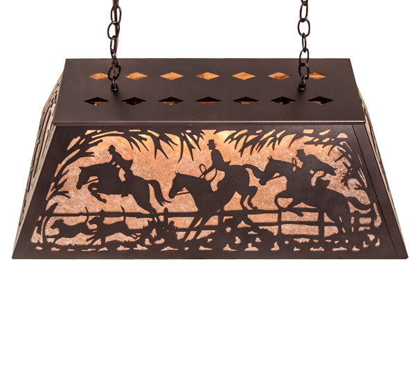 Meyda Tiffany Fox Hunt 109866 Pendant Light - Mahogany Bronze