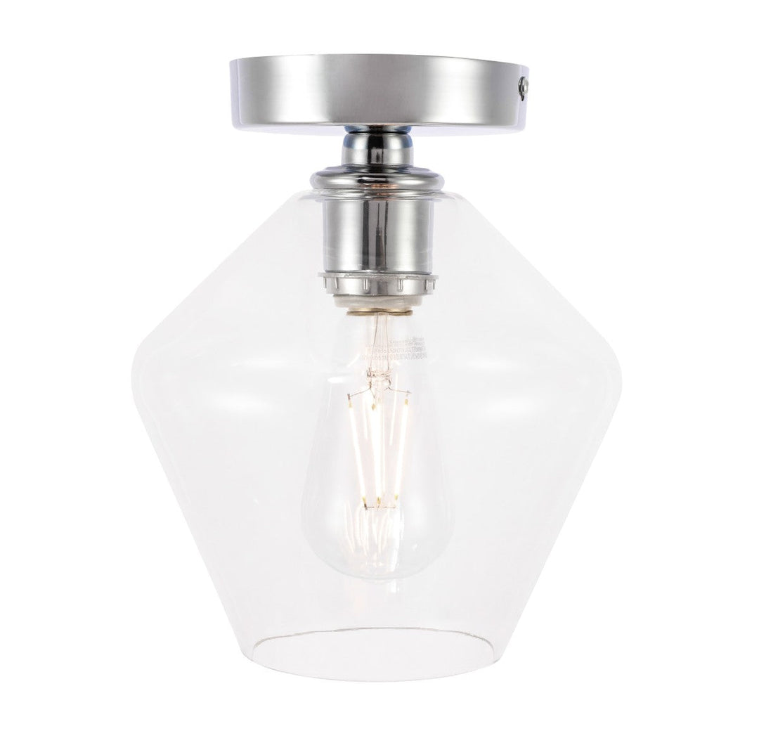 Elegant Gene LD2254C Ceiling Light - Chrome And Clear Glass