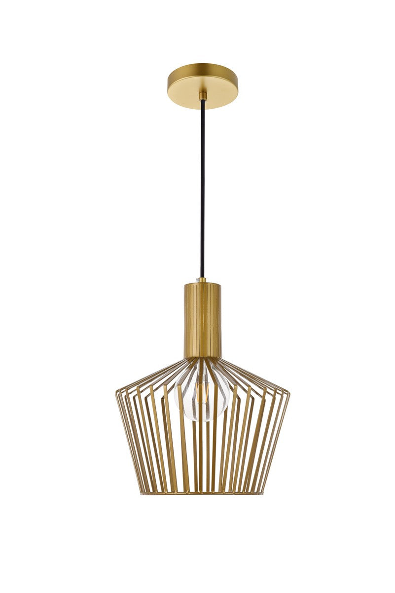 Elegant Ronnie LD2414BR Pendant Light - Brass