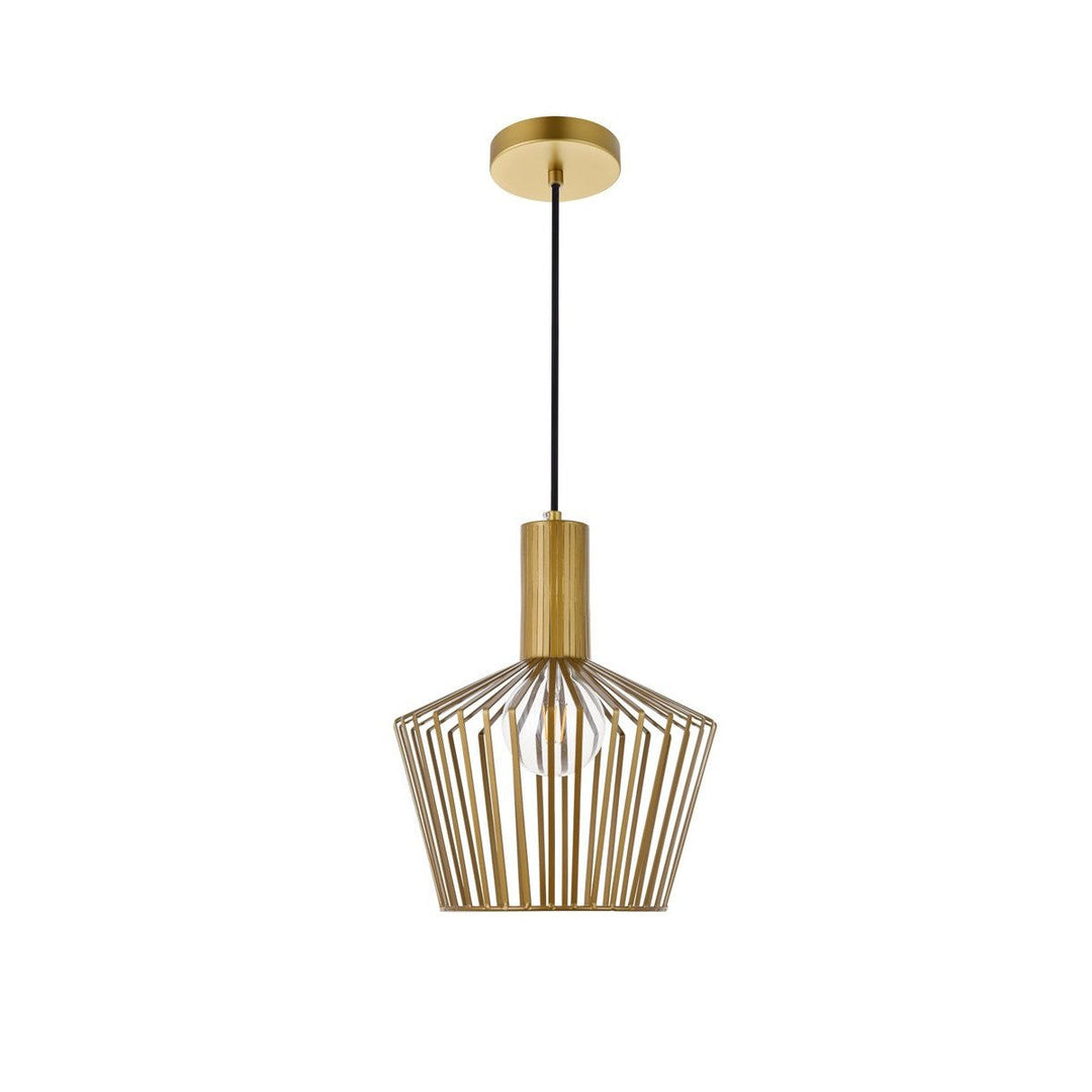 Elegant Ronnie LD2414BR Pendant Light - Brass