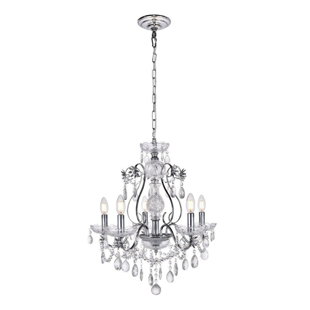 Elegant Voltaire LD4005D22C Chandelier Light - Chrome