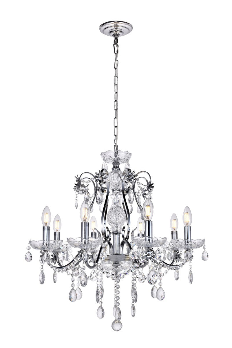 Elegant Voltaire LD4005D26C Chandelier Light - Chrome