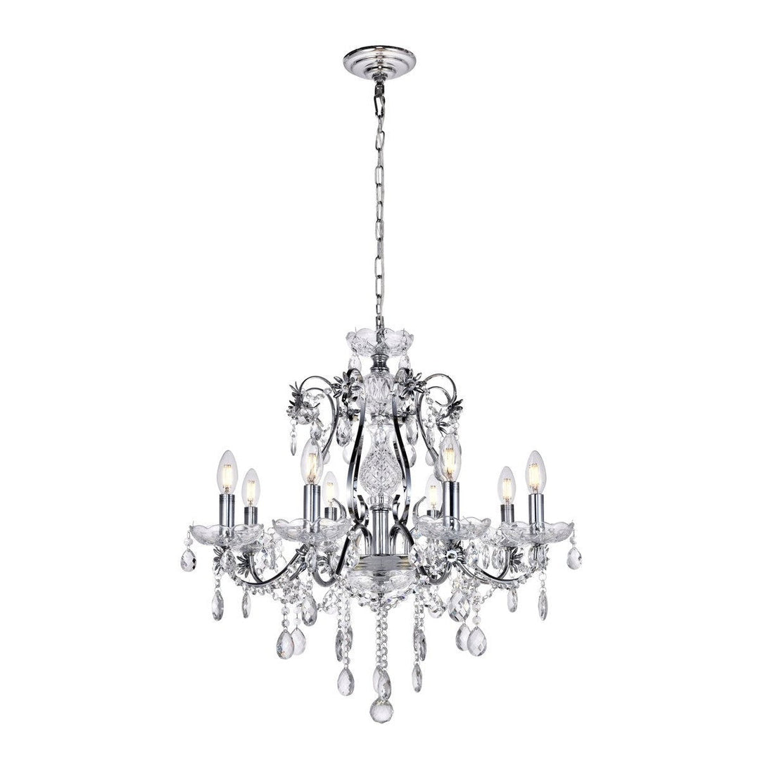 Elegant Voltaire LD4005D26C Chandelier Light - Chrome