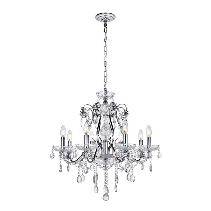 Elegant Voltaire LD4005D26C Chandelier Light - Chrome