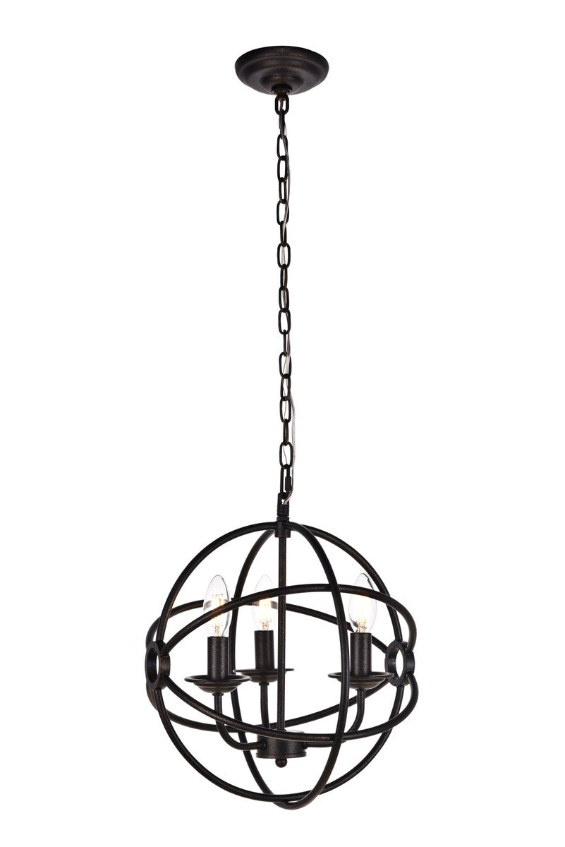 Elegant Octavia LD4006D14DB Pendant Light - Dark Brown