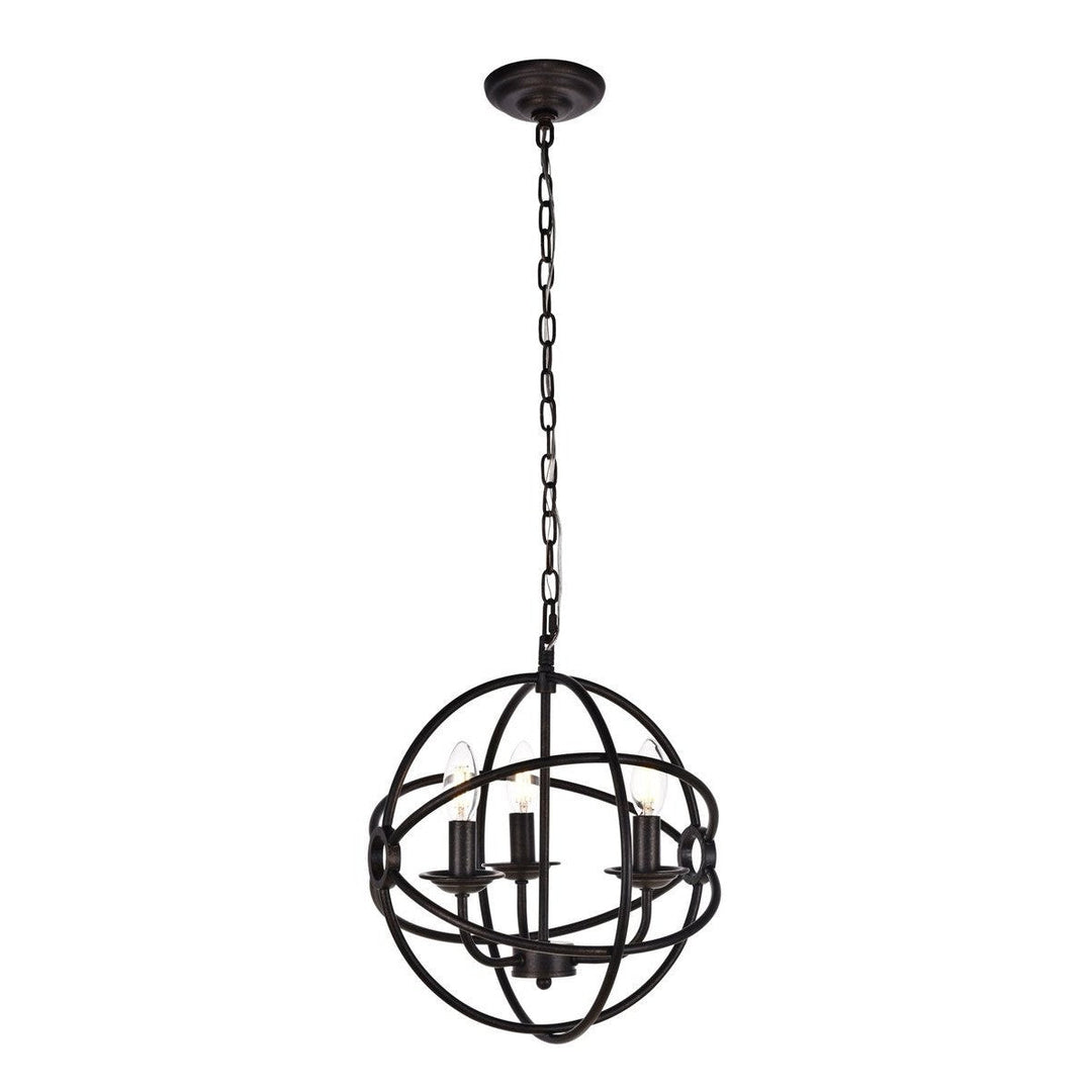 Elegant Octavia LD4006D14DB Pendant Light - Dark Brown