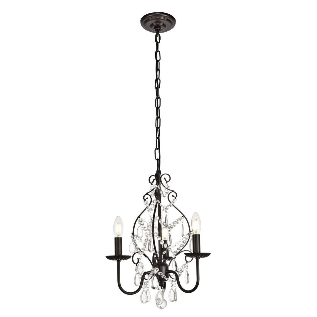 Elegant BLAISE LD5003D15ORB Chandelier Light - Oil Rubbed Bronze