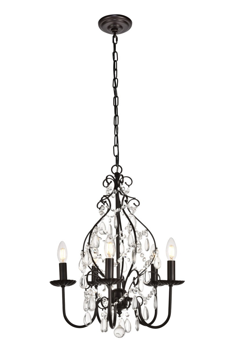 Elegant BLAISE LD5003D17ORB Chandelier Light - Oil Rubbed Bronze