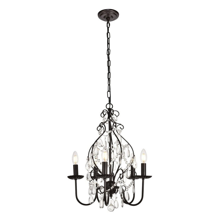 Elegant BLAISE LD5003D17ORB Chandelier Light - Oil Rubbed Bronze