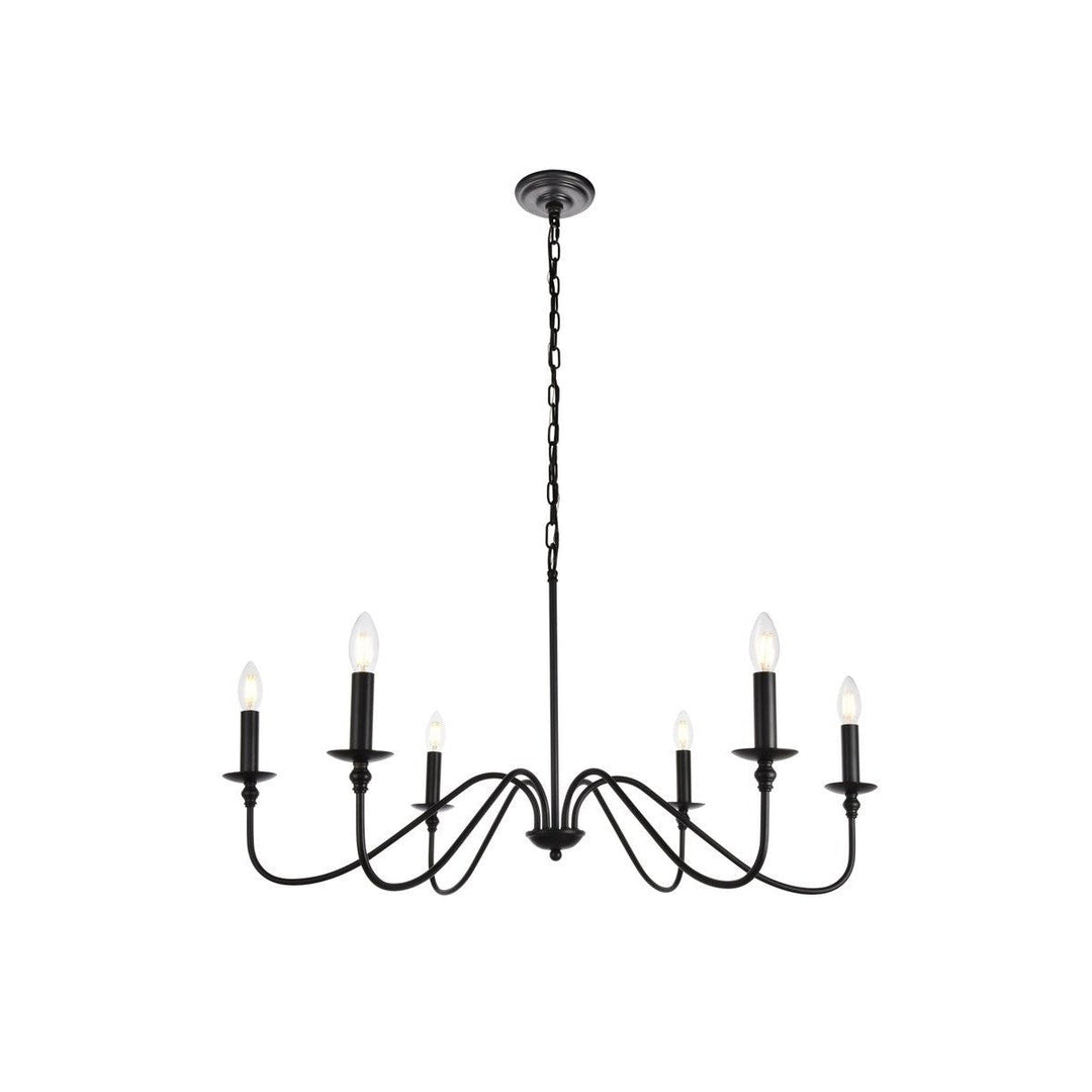 Elegant Rohan LD5006D36MB Chandelier Light - Matte Black