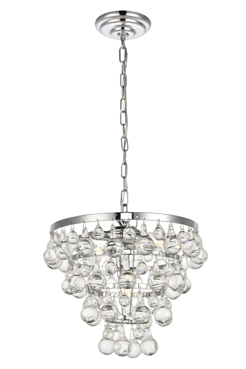 Elegant Kora LD5016D13C Pendant Light - Chrome