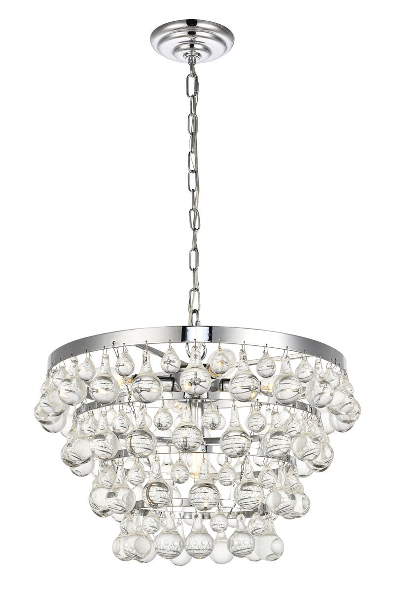 Elegant Kora LD5016D17C Pendant Light - Chrome