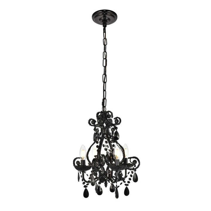 Elegant Kato LD5018D12BK Pendant Light - Polished Black