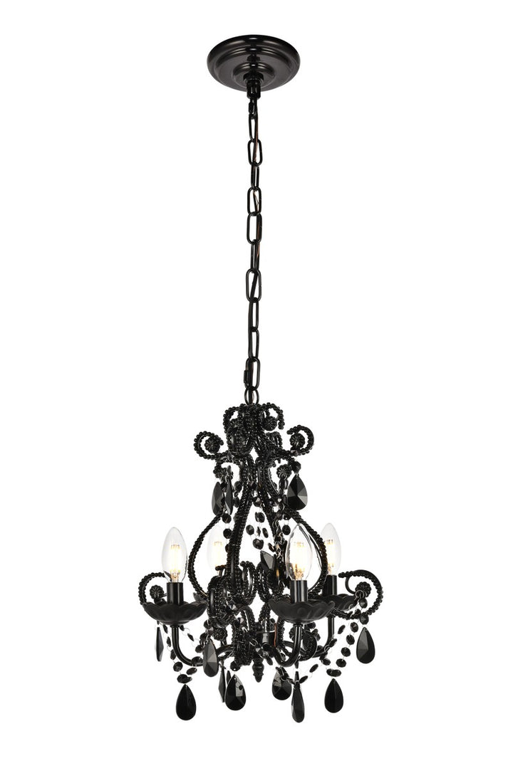 Elegant Kato LD5018D12BK Pendant Light - Polished Black