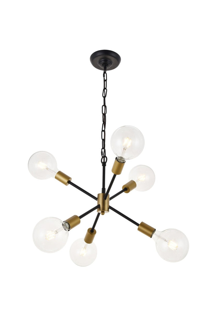 Elegant Nolan LD5033D16BRB Pendant Light - Matte Black