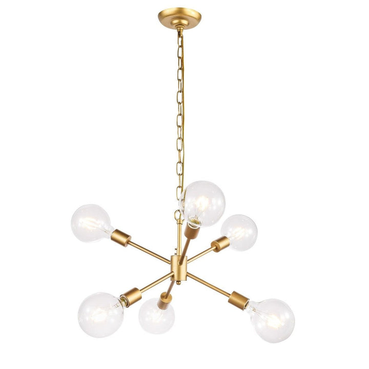 Elegant Nolan LD5034D16BR Pendant Light - Brass