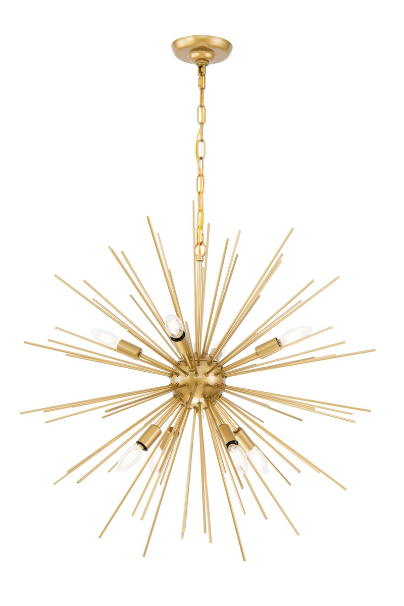 Elegant Timber LD5039D30BR Pendant Light - Brass