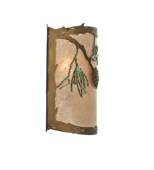 Meyda Tiffany Balsam Pine 109902 Wall Light - Antique Copper