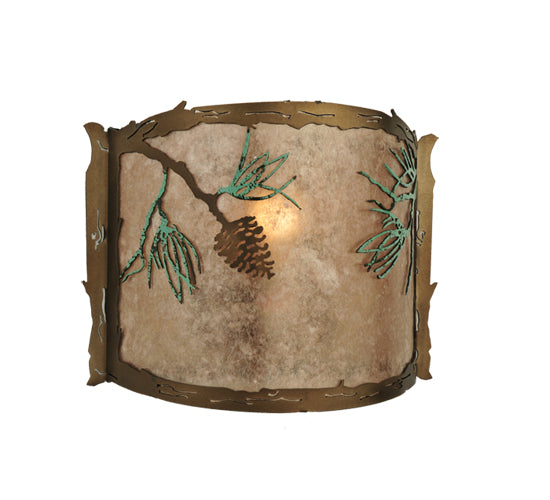 Meyda Tiffany Balsam Pine 109902 Wall Light - Antique Copper