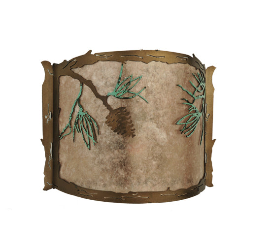 Meyda Tiffany Balsam Pine 109902 Wall Light - Antique Copper