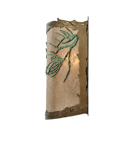 Meyda Tiffany Balsam Pine 109902 Wall Light - Antique Copper
