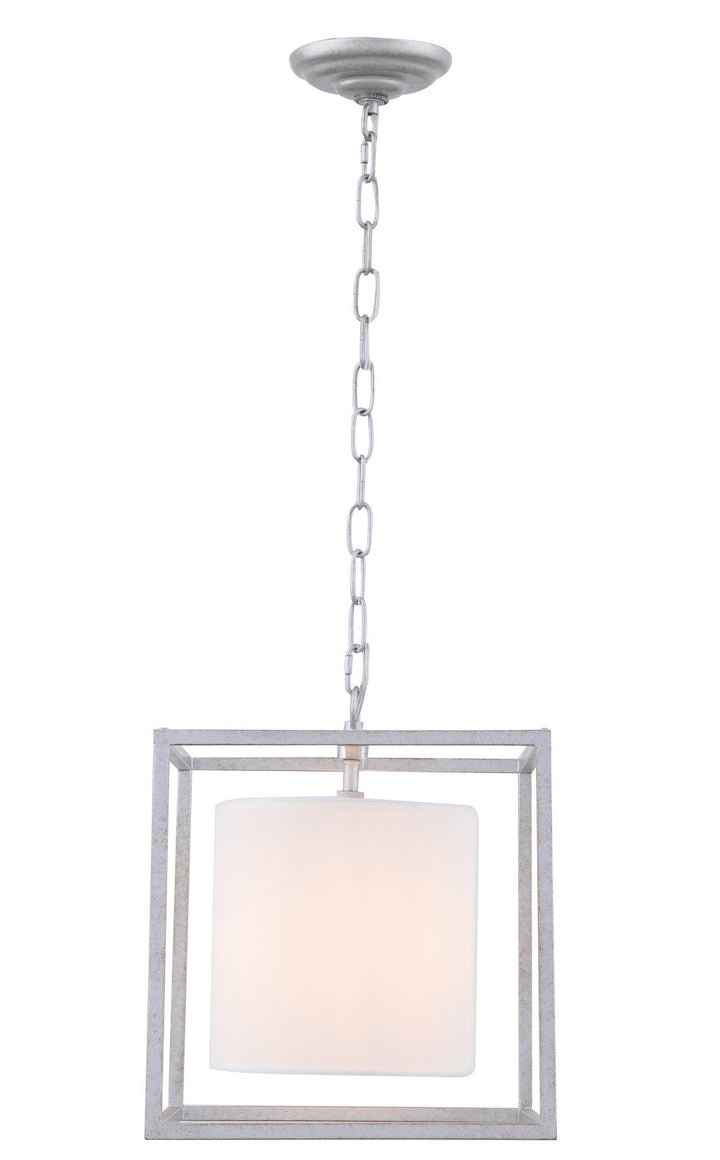 Elegant Mirin LD6005D12S Pendant Light - Vintage Silver And White Shade