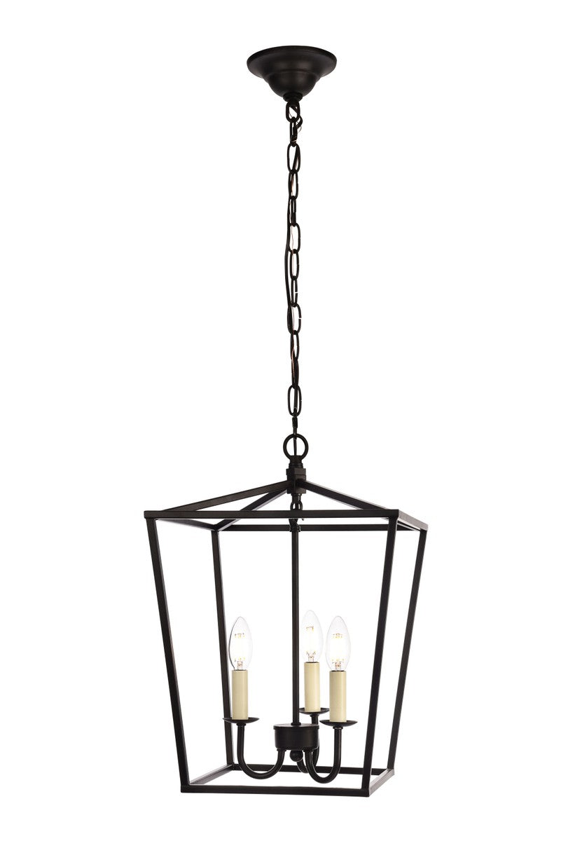 Elegant Maddox LD6008D12BK Pendant Light - Black