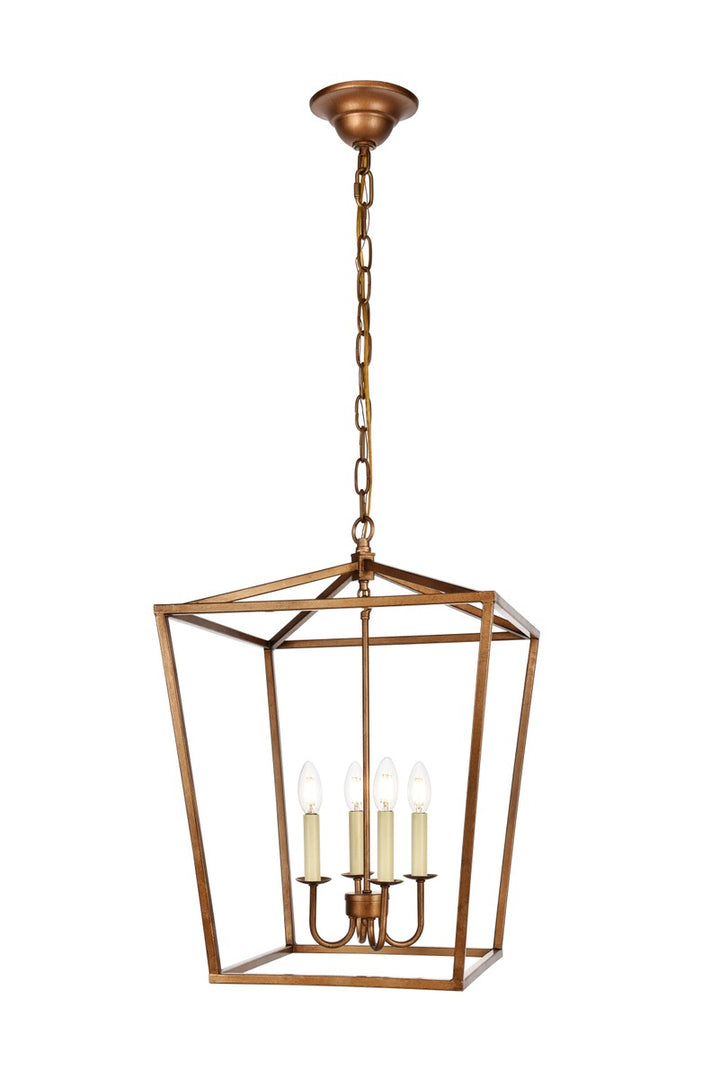Elegant Maddox LD6008D17G Pendant Light - Vintage Gold