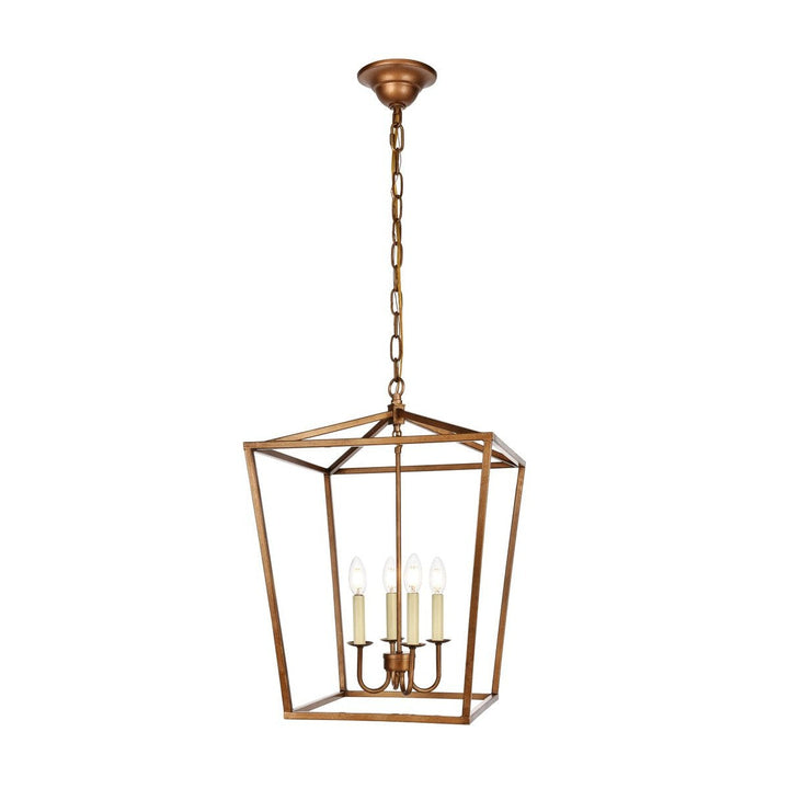 Elegant Maddox LD6008D17G Pendant Light - Vintage Gold