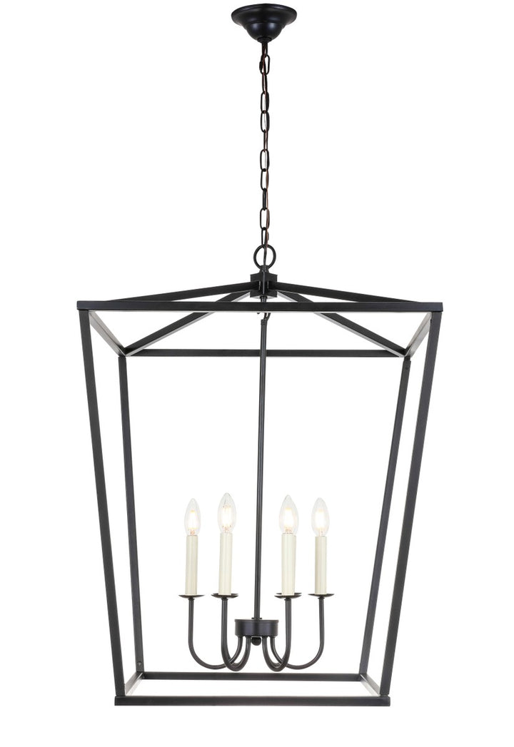 Elegant Maddox LD6008D24BK Pendant Light - Black