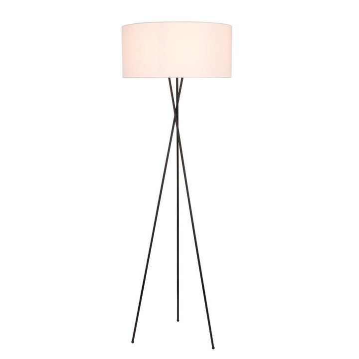 Elegant Lighting LD6189BK Modern Cason Lamp Black And White Shade