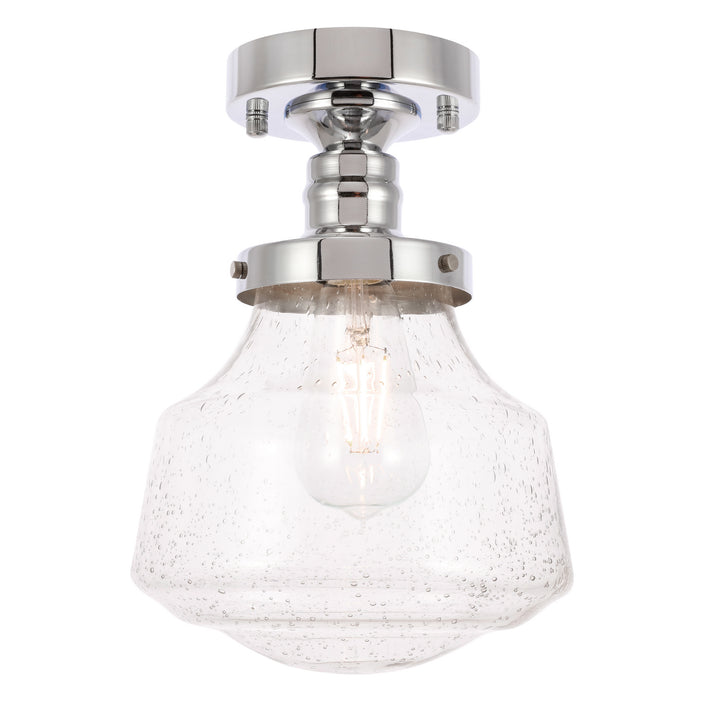 Elegant Lyle LD6247C Ceiling Light - Chrome And Clear Seeded Glass