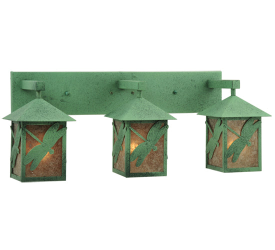 Meyda Tiffany Seneca 109972 Bath Vanity Light 30 in. wide - Wrought Iron