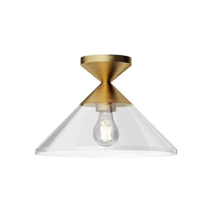 Alora Mood mauer SF521012BGCL Ceiling Light - Brushed Gold/Clear Glass