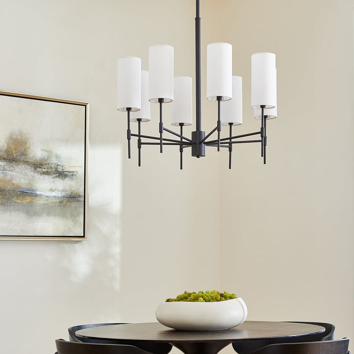 Quorum Hamilton 663-8-59 Chandelier Light - Matte Black