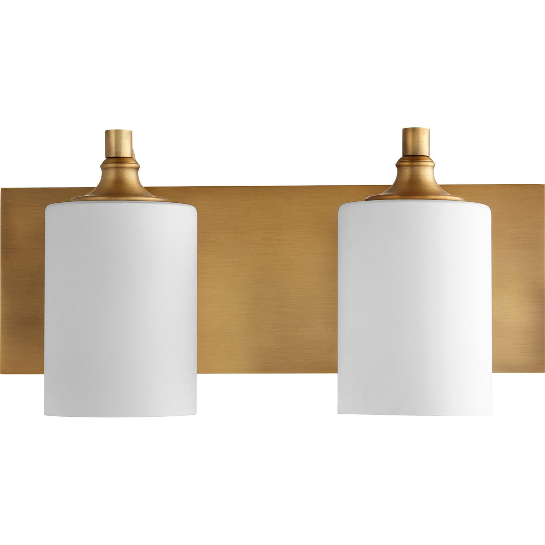 Quorum Celeste 5009-2-80 Bath Vanity Light 17 in. wide - Aged Brass