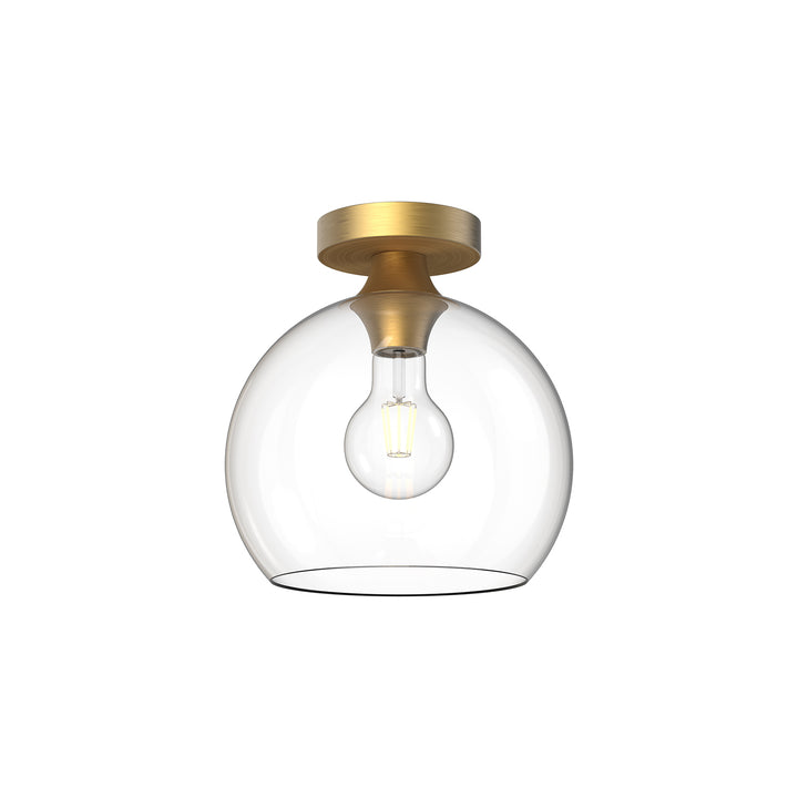 Alora Mood castilla FM506210AGCL Ceiling Light - Aged Gold/Clear Glass