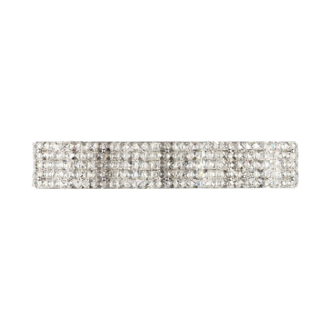 Elegant Ollie LD7017C Bath Vanity Light 27 in. wide - Chrome And Clear Crystals