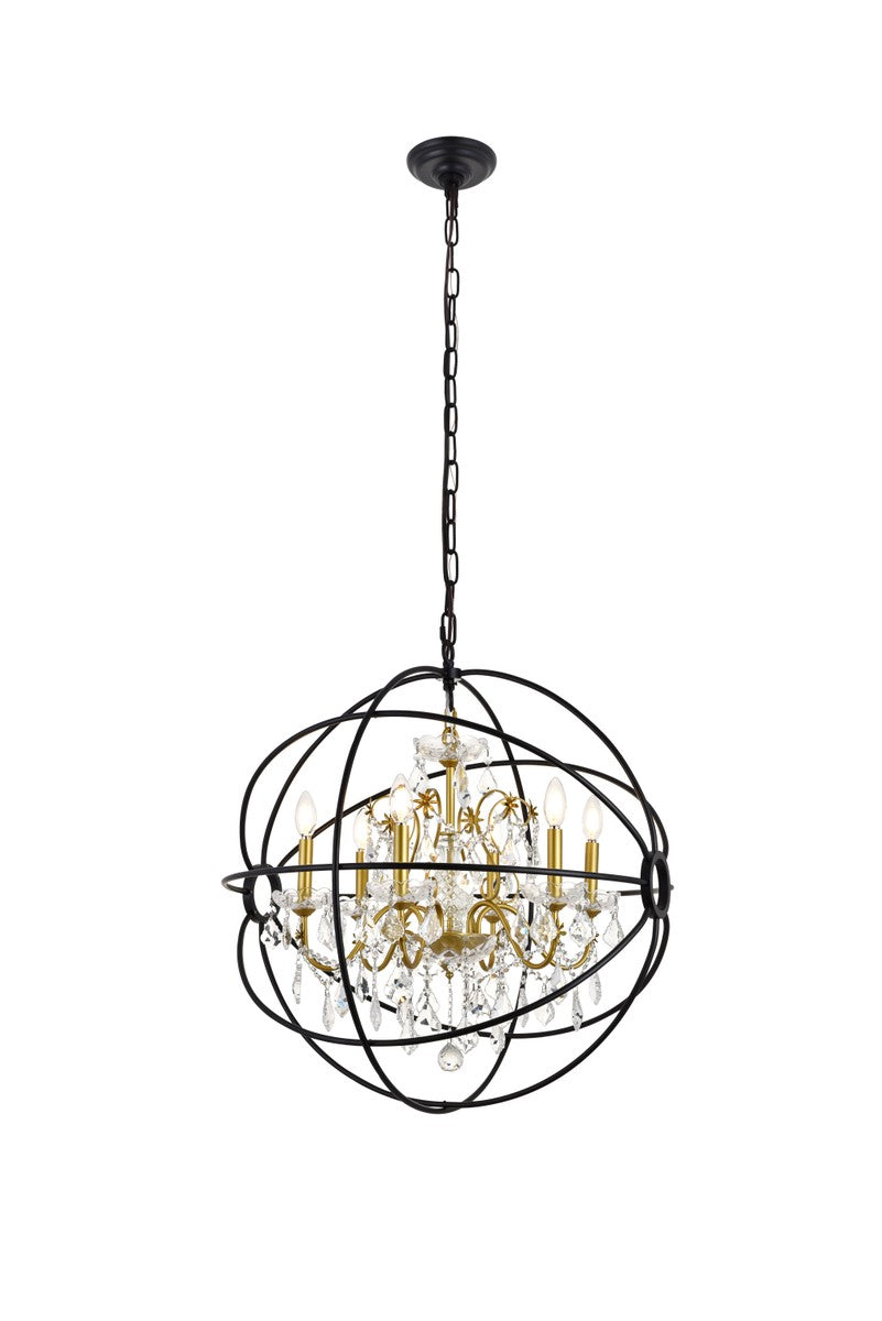 Elegant Cordelia LD8801D25GB Pendant Light - Black And Gold