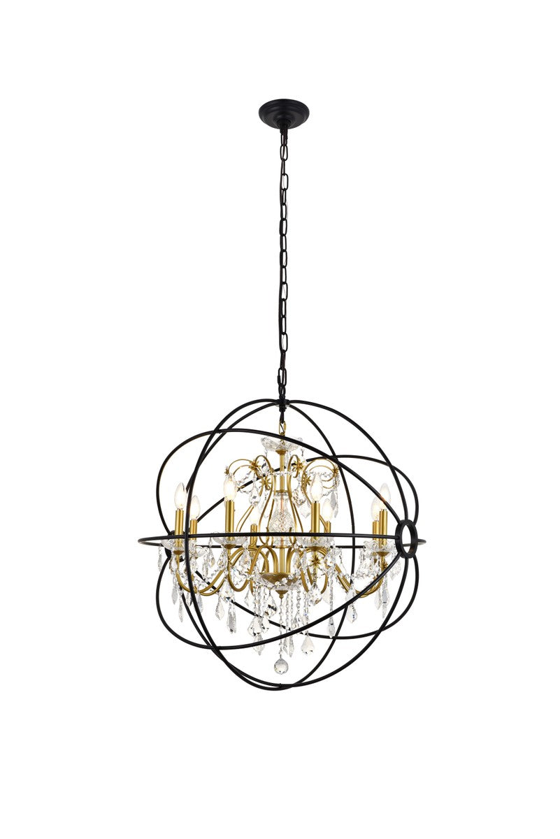 Elegant Cordelia LD8801D32GB Pendant Light - Black And Gold