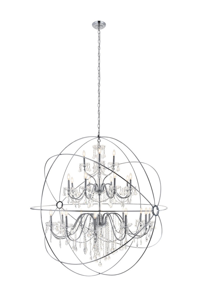 Elegant Cordelia LD8801D60C Pendant Light - Chrome