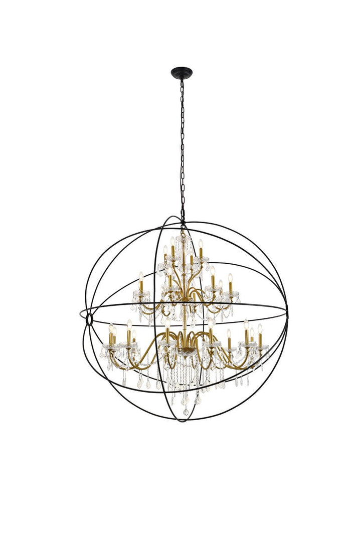 Elegant Cordelia LD8801D60GB Pendant Light - Black And Gold