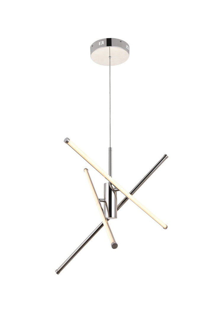 Elegant Sonya LD9001D29PN Chandelier Light - Polished Nickel